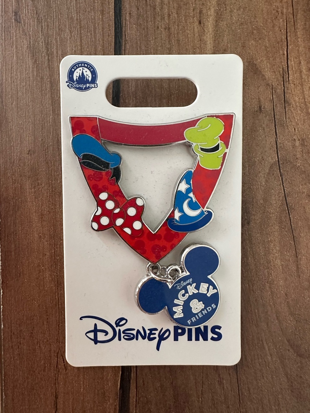 Disney Parks Mickey Mouse And Friends Lanyard Pin 2026 Sorcerer Mickey Authentic